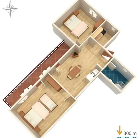 Apartman With Parking Space Gradac, Makarska - 6820 Gradac (Split-Dalmatia)